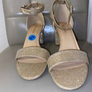 Gold Glittery Sandals